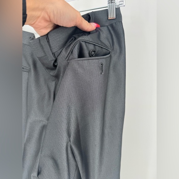 Calvin Klein Men's Metallic Gray Dress Pants - Picture 6 of 13